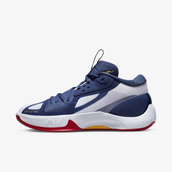 Nike Jordan Zoom Separate Moški Jordan Čevlji Mornarica / Bela / Rdeča / Zlato | NK657NFA