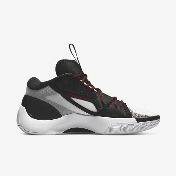 Nike Jordan Zoom Separate Moški Košarkaški Copati Črna / Bela / Modra Siva / Rdeča | NK127XSE