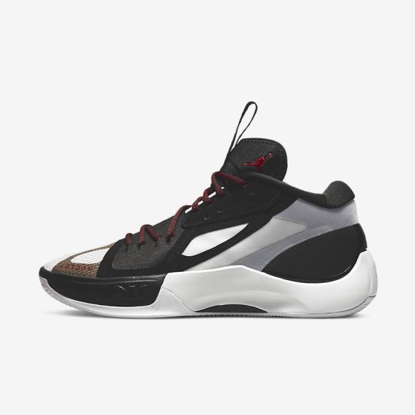 Nike Jordan Zoom Separate Moški Košarkaški Copati Črna / Bela / Modra Siva / Rdeča | NK127XSE