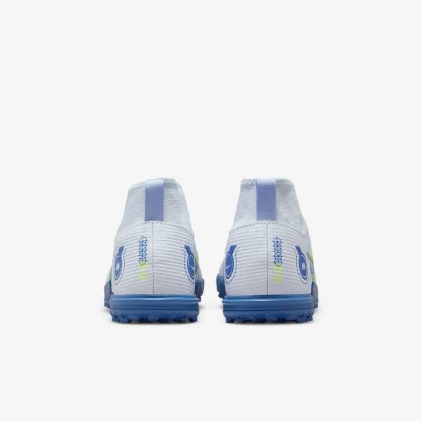 Nike Jr. Mercurial Superfly 8 Academy TF Older Turf Otroci Nogometni Čevlji Siva / Svetloba Modra / Temno Modra | NK247ZKS