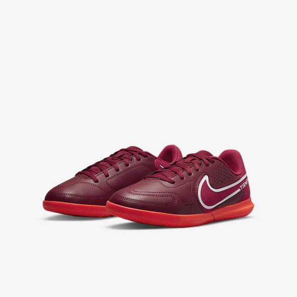 Nike Jr. Tiempo Legend 9 Club IC Older Indoor-Court Otroci Nogometni Čevlji Rdeča / Svetloba Rdeča | NK987XPG