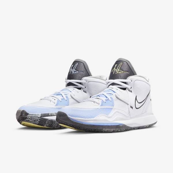 Nike Kyrie Infinity Moški Košarkaški Copati Bela / Svetloba Modra / Siva | NK524CTD