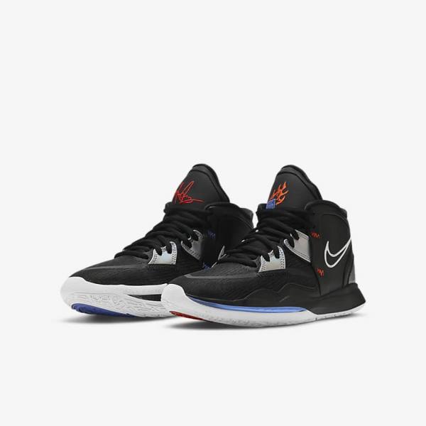 Nike Kyrie Infinity Older Otroci Košarkaški Copati Črna / Bela / Oranžna / Večbarvni | NK706DAK