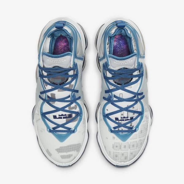 Nike LeBron 19 Moški Košarkaški Copati Črna / Vijolična / Bela / Zlato | NK102MTE