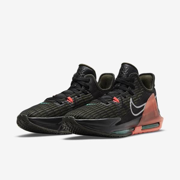 Nike LeBron Witness 6 Moški Košarkaški Copati Črna / Rdeča / Kovinski Srebrna | NK094TJI