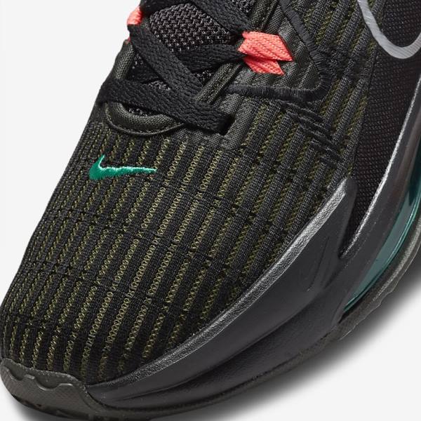 Nike LeBron Witness 6 Moški Košarkaški Copati Črna / Rdeča / Kovinski Srebrna | NK094TJI