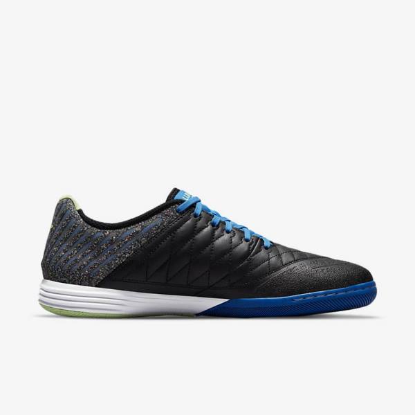 Nike Lunar Gato II IC Indoor Court Moški Nogometni Čevlji Črna / Svetloba Modra / Svetloba Zelena | NK630WFI