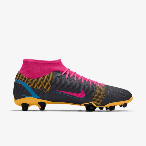 Nike Mercurial Superfly 8 Academy By You Custom Moški Nogometni Čevlji Večbarvni | NK457HUV