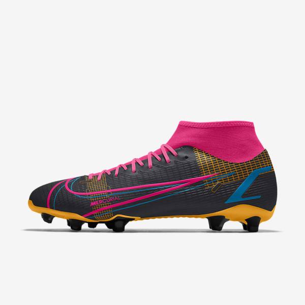 Nike Mercurial Superfly 8 Academy By You Custom Moški Nogometni Čevlji Večbarvni | NK457HUV