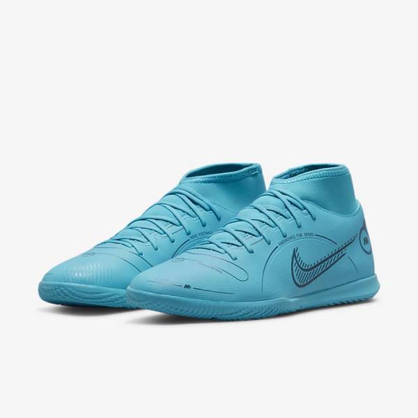 Nike Mercurial Superfly 8 Club IC Indoor Court Moški Nogometni Čevlji Modra / Oranžna | NK164CBX