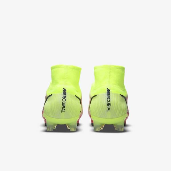 Nike Mercurial Superfly 8 Elite FG Firm-Grounds Moški Nogometni Čevlji Črna / Svetloba Rdeča | NK278LCF