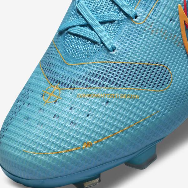 Nike Mercurial Superfly 8 Elite FG Firm-Grounds Ženske Nogometni Čevlji Modra / Oranžna | NK516WRS