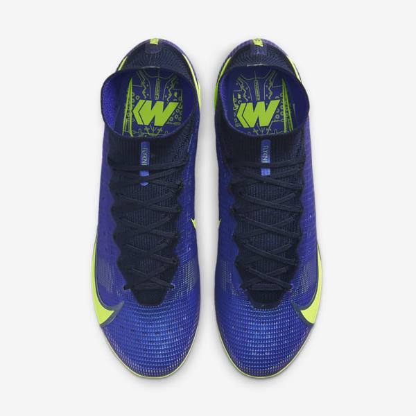 Nike Mercurial Superfly 8 Elite FG Firm-Grounds Ženske Nogometni Čevlji Modra | NK623NZA