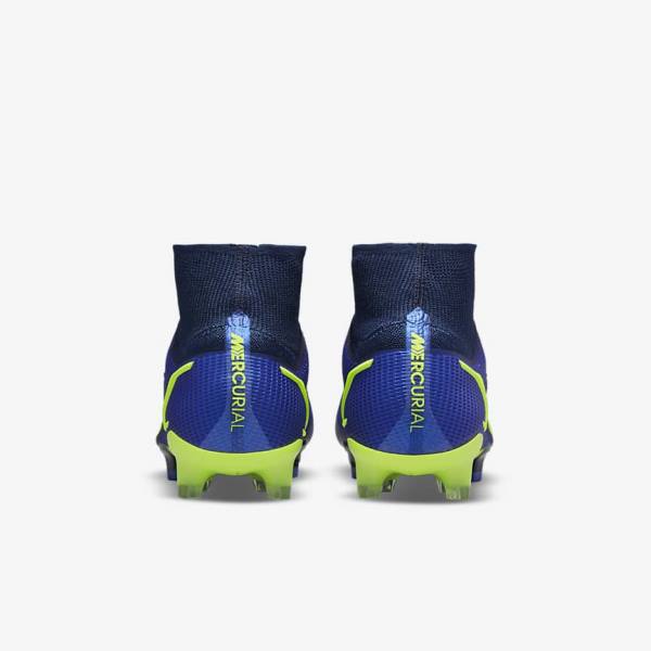 Nike Mercurial Superfly 8 Elite FG Firm-Grounds Ženske Nogometni Čevlji Modra | NK623NZA