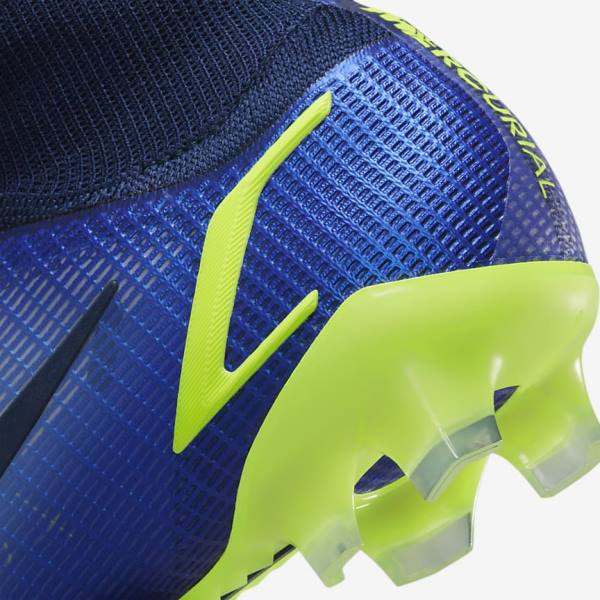 Nike Mercurial Superfly 8 Elite FG Firm-Grounds Ženske Nogometni Čevlji Modra | NK623NZA