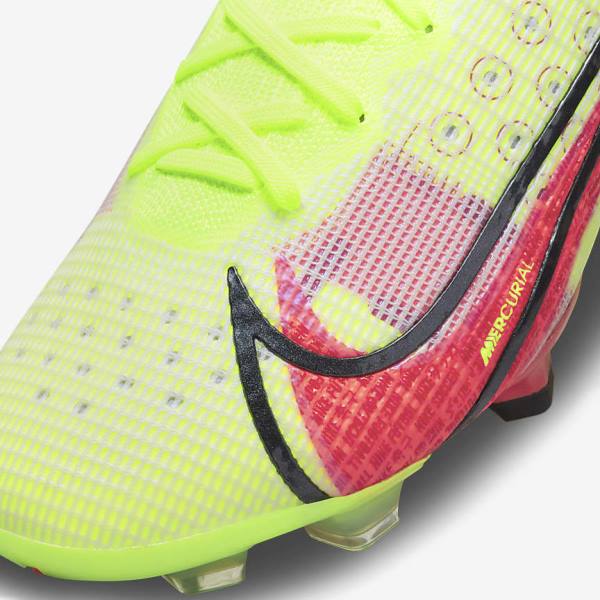 Nike Mercurial Superfly 8 Elite FG Firm-Grounds Ženske Nogometni Čevlji Črna / Svetloba Rdeča | NK640AGX