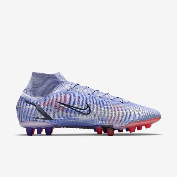 Nike Mercurial Superfly 8 Elite KM AG Artificial-Grass Ženske Nogometni Čevlji Indigo | NK360IDT