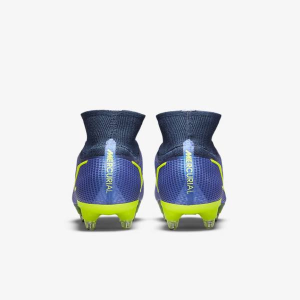 Nike Mercurial Superfly 8 Elite SG-Pro AC Soft-Ground Ženske Nogometni Čevlji Modra | NK425KAH