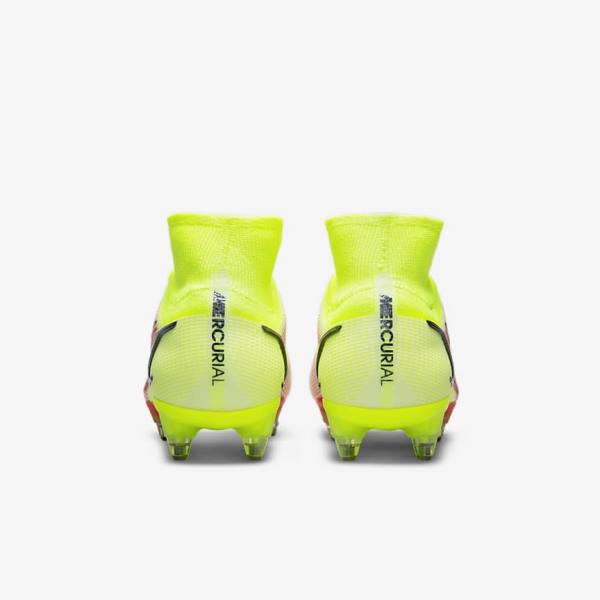 Nike Mercurial Superfly 8 Elite SG-Pro AC Soft-Ground Ženske Nogometni Čevlji Črna / Svetloba Rdeča | NK795PON