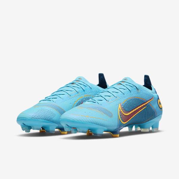 Nike Mercurial Vapor 14 Elite FG Firm-Grounds Moški Nogometni Čevlji Modra / Oranžna | NK150VXF