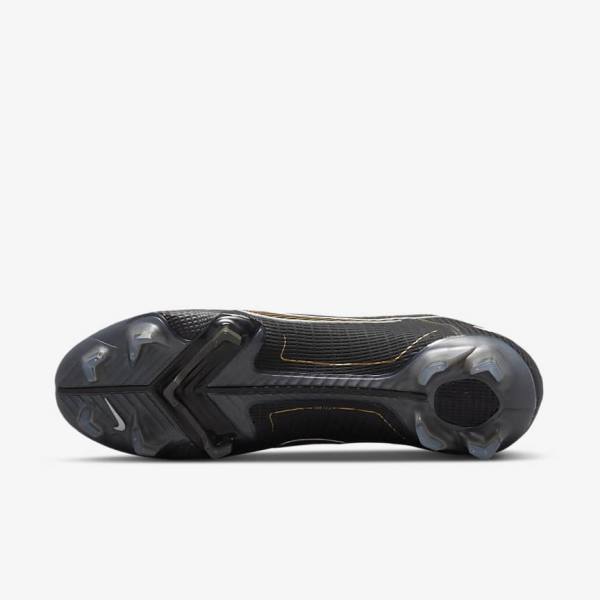 Nike Mercurial Vapor 14 Elite FG Firm-Grounds Ženske Nogometni Čevlji Črna / Kovinski Srebrna / Siva / Kovinski Zlato | NK716UIZ