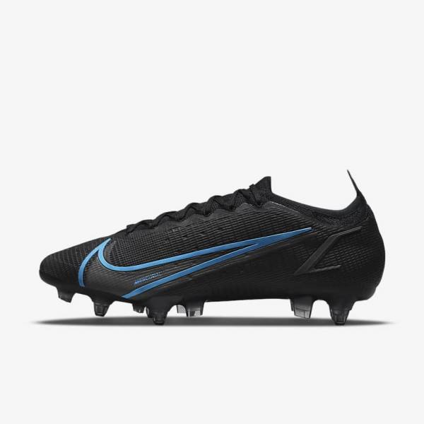 Nike Mercurial Vapor 14 Elite SG-Pro AC Soft-Ground Ženske Nogometni Čevlji Črna / Siva | NK312VIR