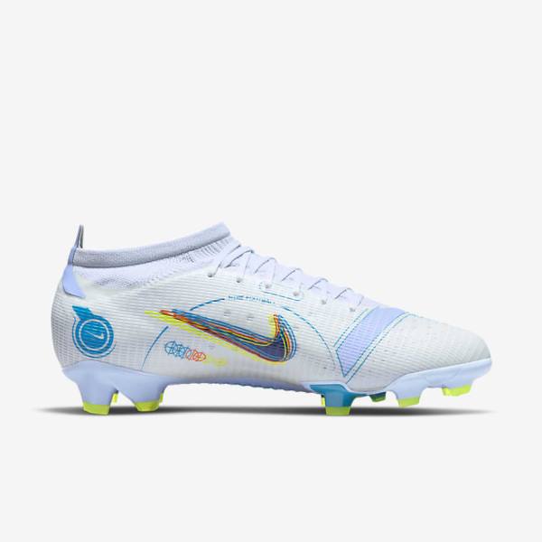 Nike Mercurial Vapor 14 Pro FG Firm-Ground Moški Nogometni Čevlji Siva / Svetloba Modra / Modra | NK792DCK