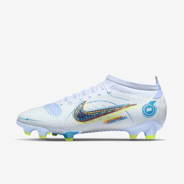 Nike Mercurial Vapor 14 Pro FG Firm-Ground Ženske Nogometni Čevlji Siva / Svetloba Modra / Modra | NK971FOT