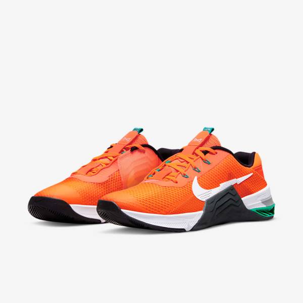 Nike Metcon 7 Ženske Športni Copati Oranžna / Temno Siva / Turkizna / Bela | NK283IMZ