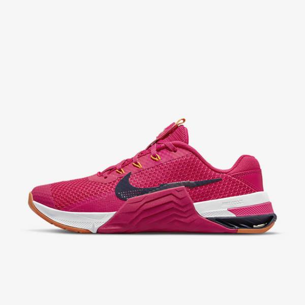 Nike Metcon 7 Ženske Športni Copati Roza / Rumena / Modra | NK134JPQ