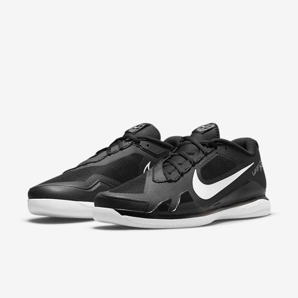 Nike NikeCourt Air Zoom Vapor Pro Carpet Moški Tenis Copati Črna / Bela | NK768PSE