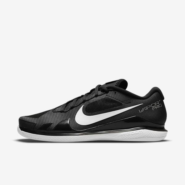 Nike NikeCourt Air Zoom Vapor Pro Carpet Moški Tenis Copati Črna / Bela | NK768PSE