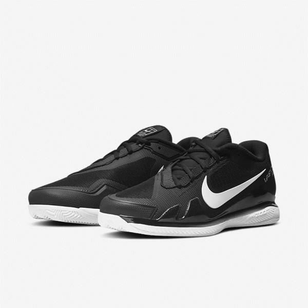 Nike NikeCourt Air Zoom Vapor Pro Clay Court Moški Tenis Copati Črna / Bela | NK792MCF