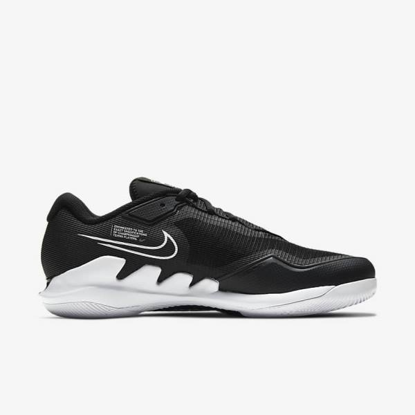 Nike NikeCourt Air Zoom Vapor Pro Hard-Court Moški Tenis Copati Črna / Bela | NK819UZA