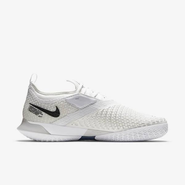 Nike NikeCourt React Vapor NXT Hard-Court Moški Tenis Copati Bela / Siva / Črna | NK614OPT