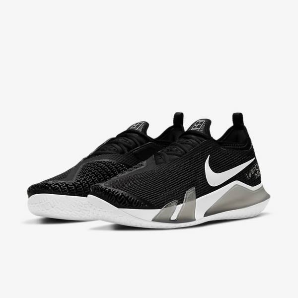 Nike NikeCourt React Vapor NXT Hard-Court Moški Tenis Copati Črna / Bela | NK812DJQ