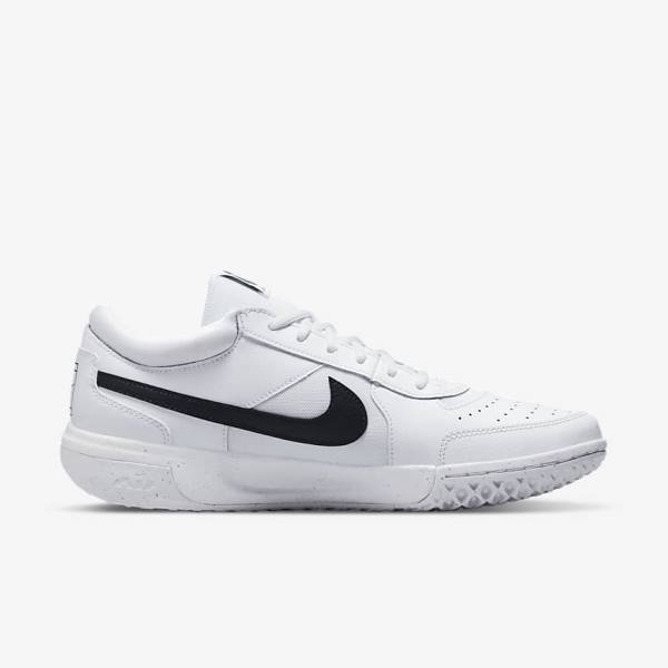 Nike NikeCourt Zoom Lite 3 Hard Court Moški Tenis Copati Bela / Črna | NK841FWP