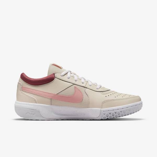 Nike NikeCourt Zoom Lite 3 Ženske Tenis Copati Bela / Rdeča / Koral | NK482YBG