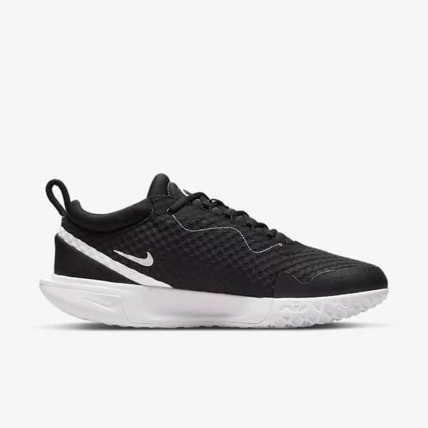 Nike NikeCourt Zoom Pro Hard Court Moški Tenis Copati Črna / Bela | NK517VUH