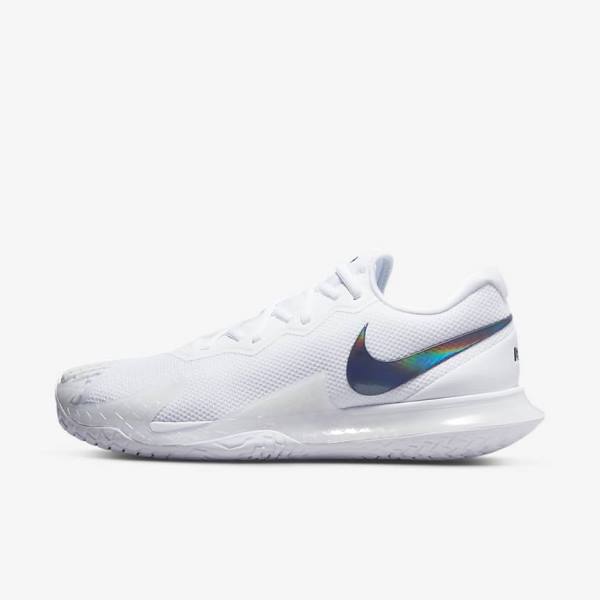 Nike NikeCourt Zoom Vapor Cage 4 Rafa Hard Court Moški Tenis Copati Bela / Črna | NK631JUZ