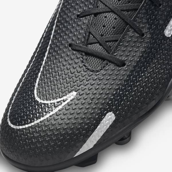 Nike Phantom GT2 Club MG Multi-Ground Ženske Nogometni Čevlji Črna / Temno Siva / Kovinski Srebrna | NK273LFX