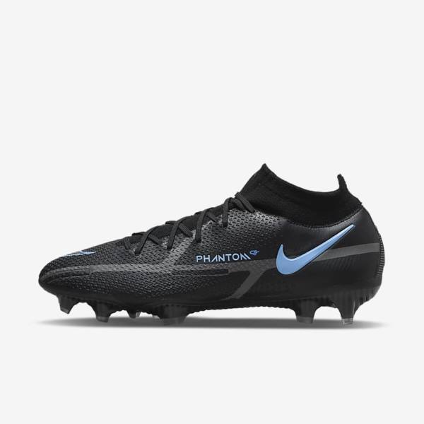 Nike Phantom GT2 Dynamic Fit Elite FG Firm-Ground Ženske Nogometni Čevlji Črna / Siva | NK942XQN