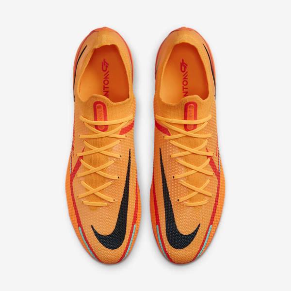 Nike Phantom GT2 Elite AG-Pro Artificial-Grass Ženske Nogometni Čevlji Oranžna / Svetloba Rdeča / Črna | NK408QBA