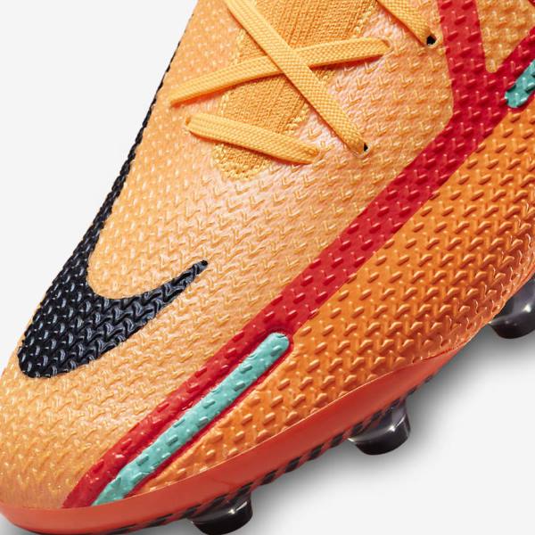 Nike Phantom GT2 Elite AG-Pro Artificial-Grass Ženske Nogometni Čevlji Oranžna / Svetloba Rdeča / Črna | NK408QBA