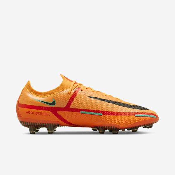 Nike Phantom GT2 Elite AG-Pro Artificial-Grass Moški Nogometni Čevlji Oranžna / Svetloba Rdeča / Črna | NK519ZQR