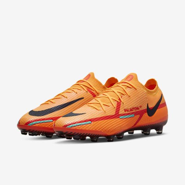 Nike Phantom GT2 Elite AG-Pro Artificial-Grass Moški Nogometni Čevlji Oranžna / Svetloba Rdeča / Črna | NK519ZQR