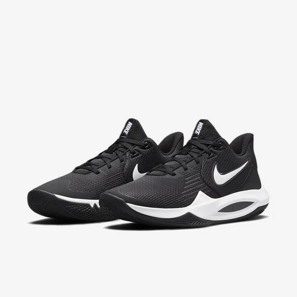 Nike Precision 5 Ženske Košarkaški Copati Črna / Temno Siva / Bela | NK257PDV