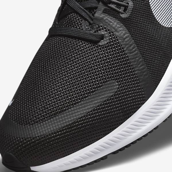 Nike Quest 4 Road Moški Tekaški Čevlji Črna / Temno Siva / Bela | NK381BVE