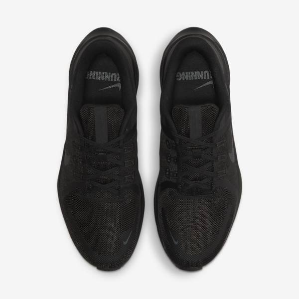 Nike Quest 4 Road Moški Tekaški Čevlji Črna / Temno Siva | NK920KLJ