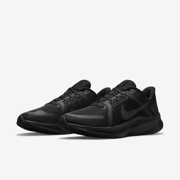 Nike Quest 4 Road Moški Tekaški Čevlji Črna / Temno Siva | NK920KLJ